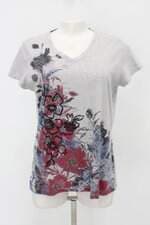 Blusa feminina cinza com Bordado