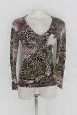 Blusa manga longa feminina estampada