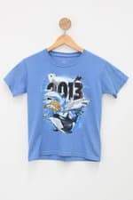 Camiseta Infantil sea world azul com Silk 