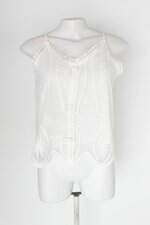 Regata feminina branca com Renda e Forro