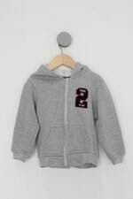 Jaqueta Infantil vrasolon cinza com Patch 