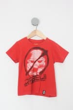 Camiseta Infantil studio geek vermelha com silk