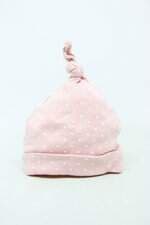 Touca Infantil rosa estampada