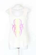 Regata feminina off-white com Silk