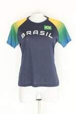 Blusa feminina azul com Silk