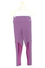 Calça Legging romance feminina roxa com Recortes