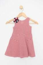 Vestido Infantil jane and jack estampado com listra